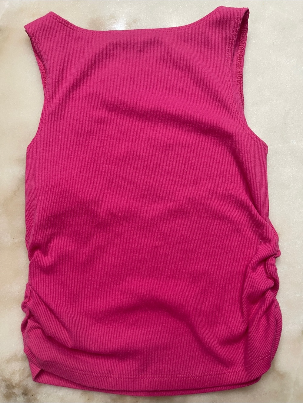 abercrombie kids Hot Pink Ribbed Tank with Floral Appliqué - Picture 3 of 5